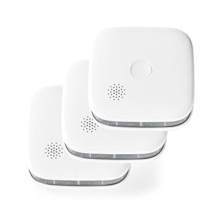 К-кт 3x Детектор за дим SmartLife 3V/1xCR123A Wi-Fi