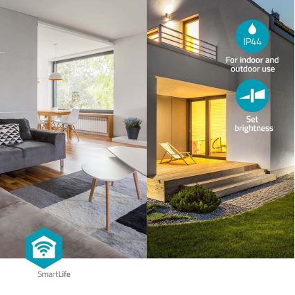 LED RGBW Димируем плафон за баня SmartLife LED/18W/230V 2700-6500K IP44 Wi-Fi