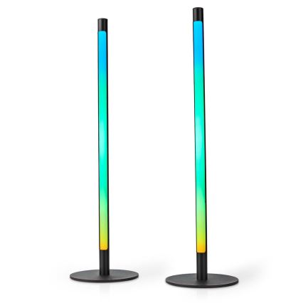 К-кт 2x LED RGBIC Димируема настолна лампа SmartLife LED/36W/230V 55 см 2700-6500K Wi-Fi Tuya + дистанционно управление
