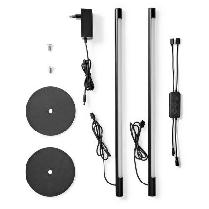 К-кт 2x LED RGBIC Димируема настолна лампа SmartLife LED/36W/230V 55 см 2700-6500K Wi-Fi Tuya + дистанционно управление
