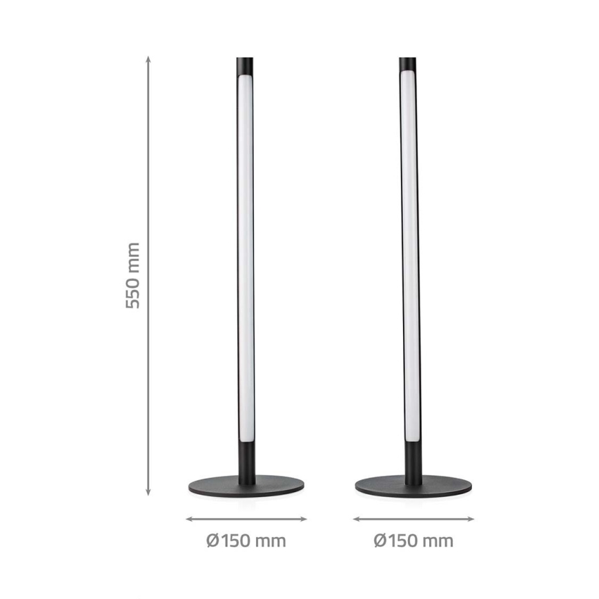 К-кт 2x LED RGBIC Димируема настолна лампа SmartLife LED/36W/230V 55 см 2700-6500K Wi-Fi Tuya + дистанционно управление