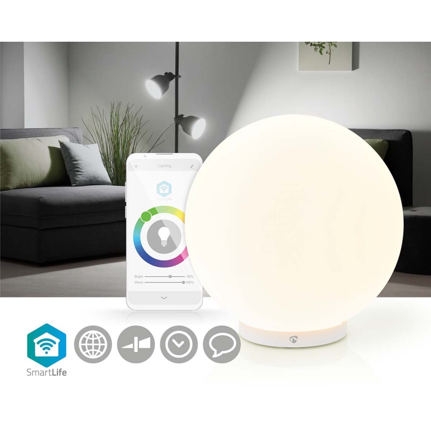 LED RGBW Димируема настолна лампа SmartLife LED/5W/5V Wi-Fi