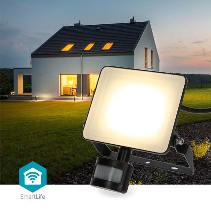 LED димируем прожектор със сензор за движение за включване в контакт SmartLife LED/20W/230V 3000-6500K IP44 Wi-Fi
