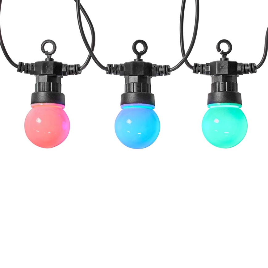 LED RGB Екстериорни декоративни лампички 20xLED/8 функции 13м IP65 Wi-Fi Tuya