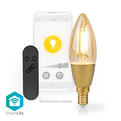 LED Димируема крушка Smartlife E14/4,9W/230V 1800-3000K Wi-Fi Tuya