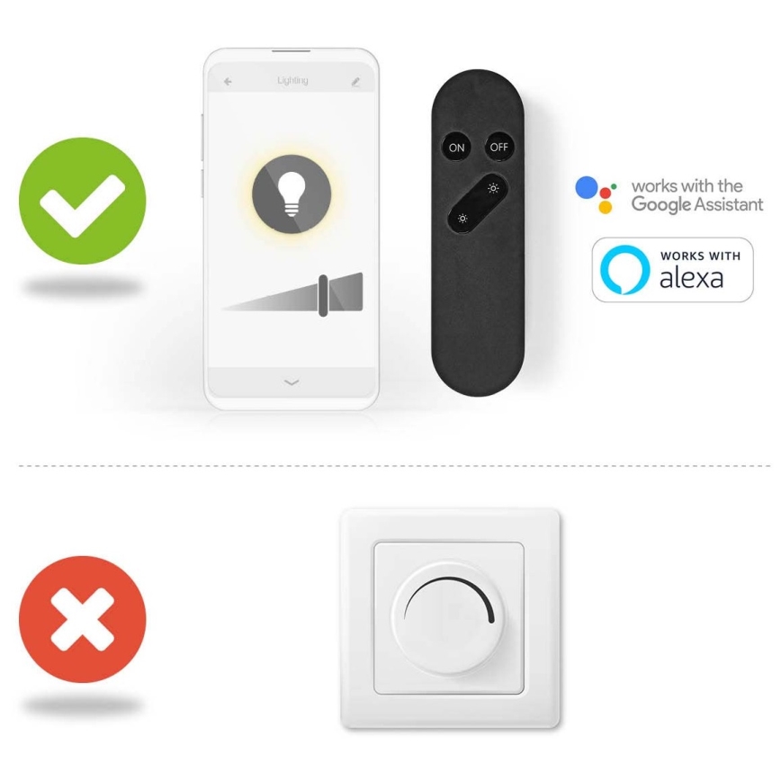 Димируема LED крушка A60 E27/4,9W/230V Wi-Fi 1800-6500K