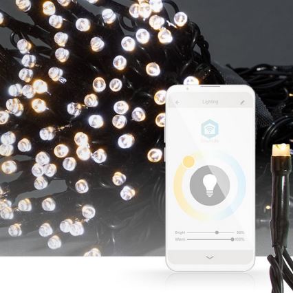 LED Коледни лампички 100xLED/8 функции 15м IP65 Wi-Fi Tuya