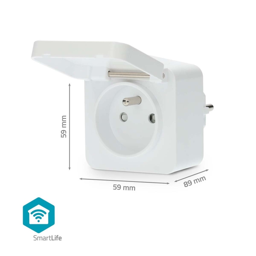 Смарт щепсел 3680W/230V/ Type E/16A Wi-Fi Tuya IP44