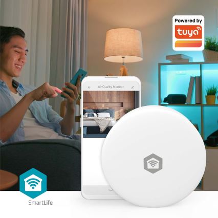 Умен монитор за качеството на въздуха SmartLife с Wi‑Fi