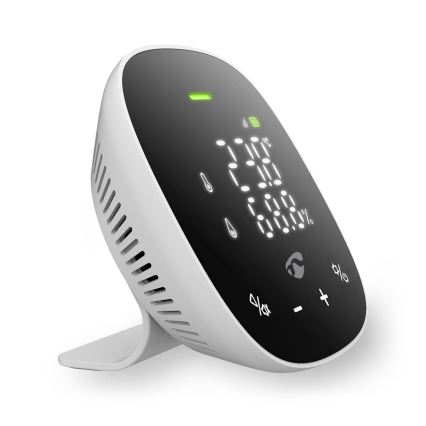 Интелигентен монитор за качество на въздуха с LED дисплей SmartLife Wi-Fi