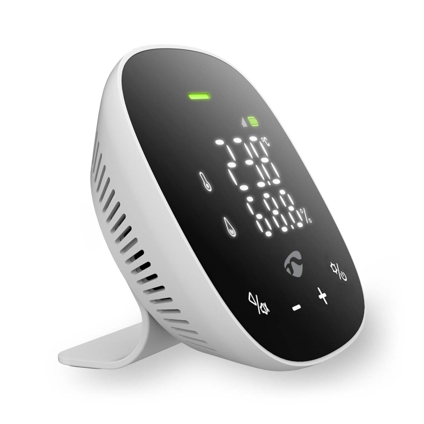 Интелигентен монитор за качество на въздуха с LED дисплей SmartLife Wi-Fi