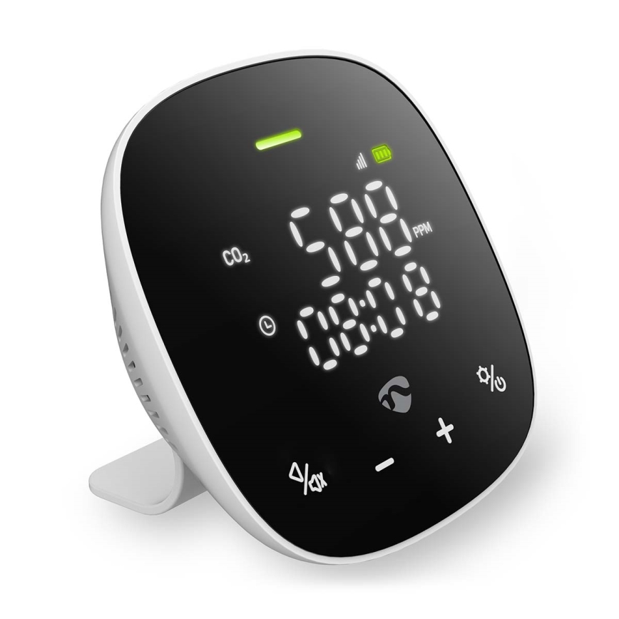 Интелигентен монитор за качество на въздуха с LED дисплей SmartLife Wi-Fi
