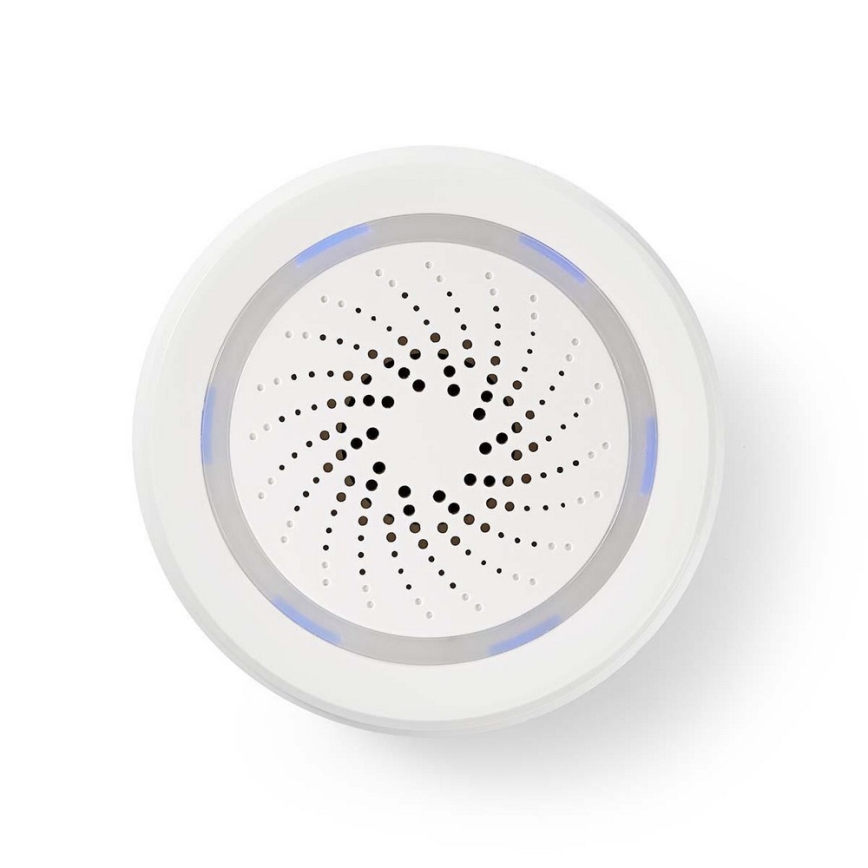 Nedis WIFISI10CWT - аларма за Wifi сирена / мелодия / 5V 8dB