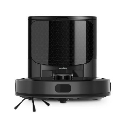 Умен роботизиран прахосмукач с моп SmartLife 5200 mAh Wi-Fi Tuya черен + дистанционно управление