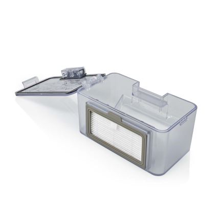 Умен роботизиран прахосмукач с моп 28W/2500 mAh Wi-Fi черен + дистанционно управление