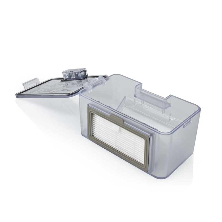 Умен роботизиран прахосмукач с моп 28W/2500 mAh Wi-Fi черен + дистанционно управление