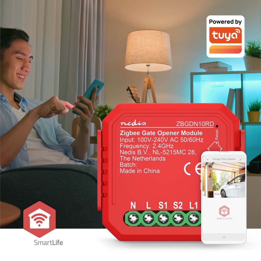 Интелигентен превключвател за гаражни врати SmartLife Zigbee Tuya