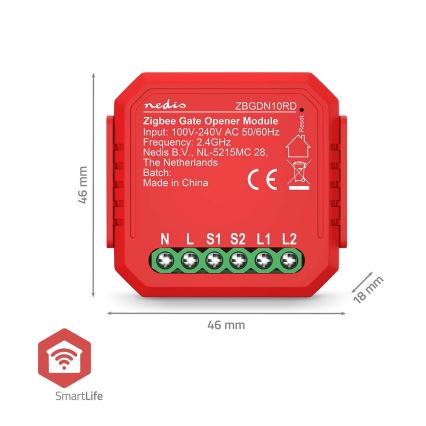 Интелигентен превключвател за гаражни врати SmartLife Zigbee Tuya