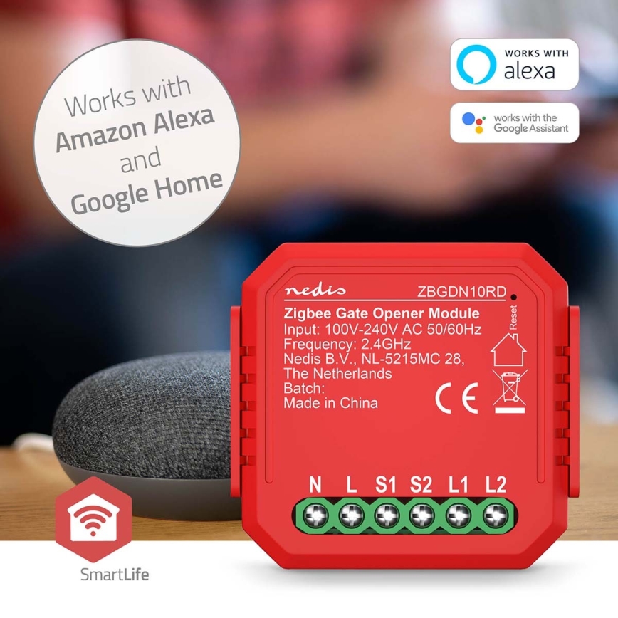 Интелигентен превключвател за гаражни врати SmartLife Zigbee Tuya