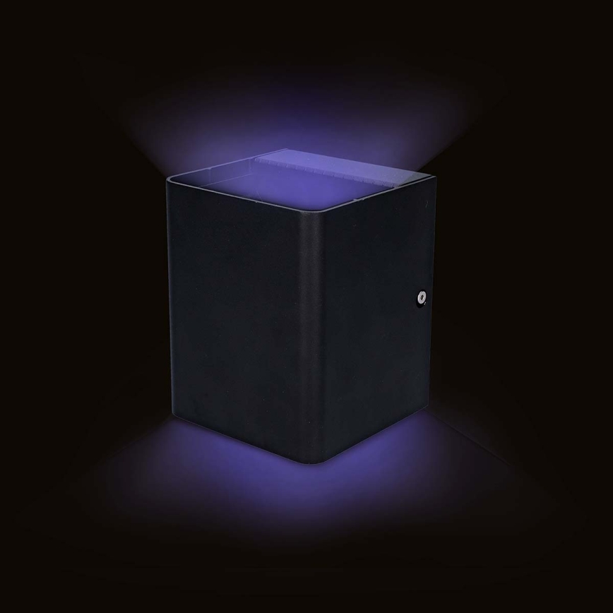 LED RGBW димируемо външно стенно осветително тяло SmartLife LED/12W/230V IP65 Wi-Fi Tuya черно