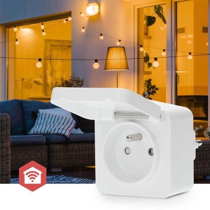 Смарт щепсел Smartlife 3680W/230V/ Type E/16A Wi-Fi Tuya IP44