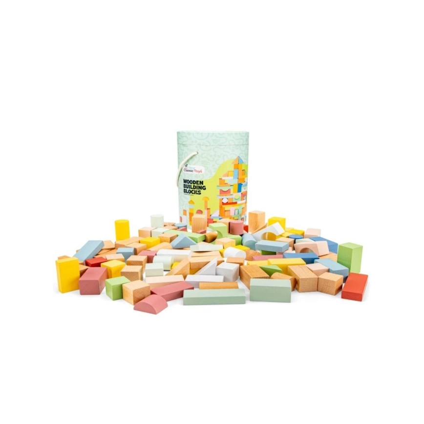 New Classic Toys - Дървени блокчета 100 бр.
