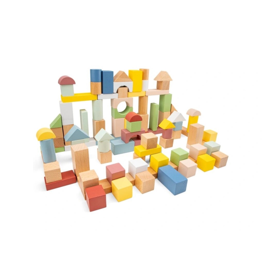 New Classic Toys - Дървени блокчета 100 бр.