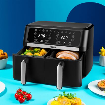 Niceboy AirFryer DUO - Дуална горещовъздушна фритюрница 9 l 2400W/230V