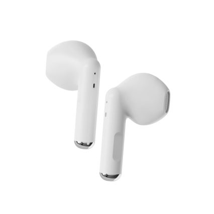 Niceboy Beans 4 - Безжични слушалки 300 mAh + 2x 35 mAh IPX4 бели