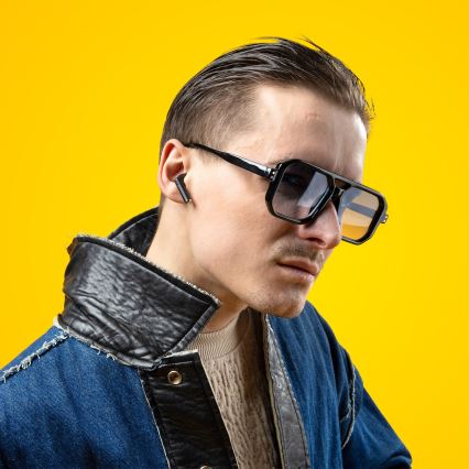 Niceboy Beans 4 - Безжични слушалки 300 mAh + 2x 35 mAh IPX4 черни