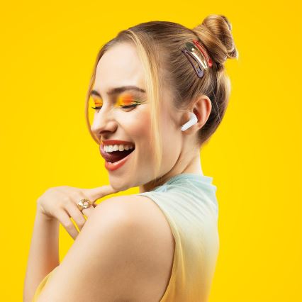 Niceboy Beans 4 POP - Безжичен earphones 200 mAh + 2x 30 mAh IPX4 бял