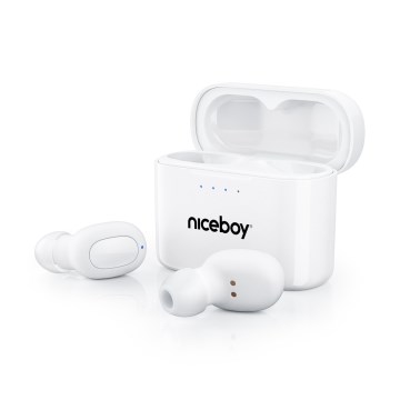 Niceboy HIVE Podsie 4 - Безжичен earphones IP54 бял