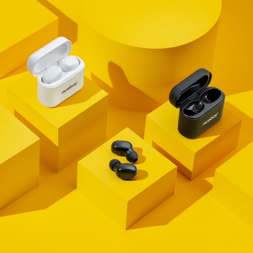 Niceboy HIVE Podsie 4 - Безжичен earphones IP54 бял