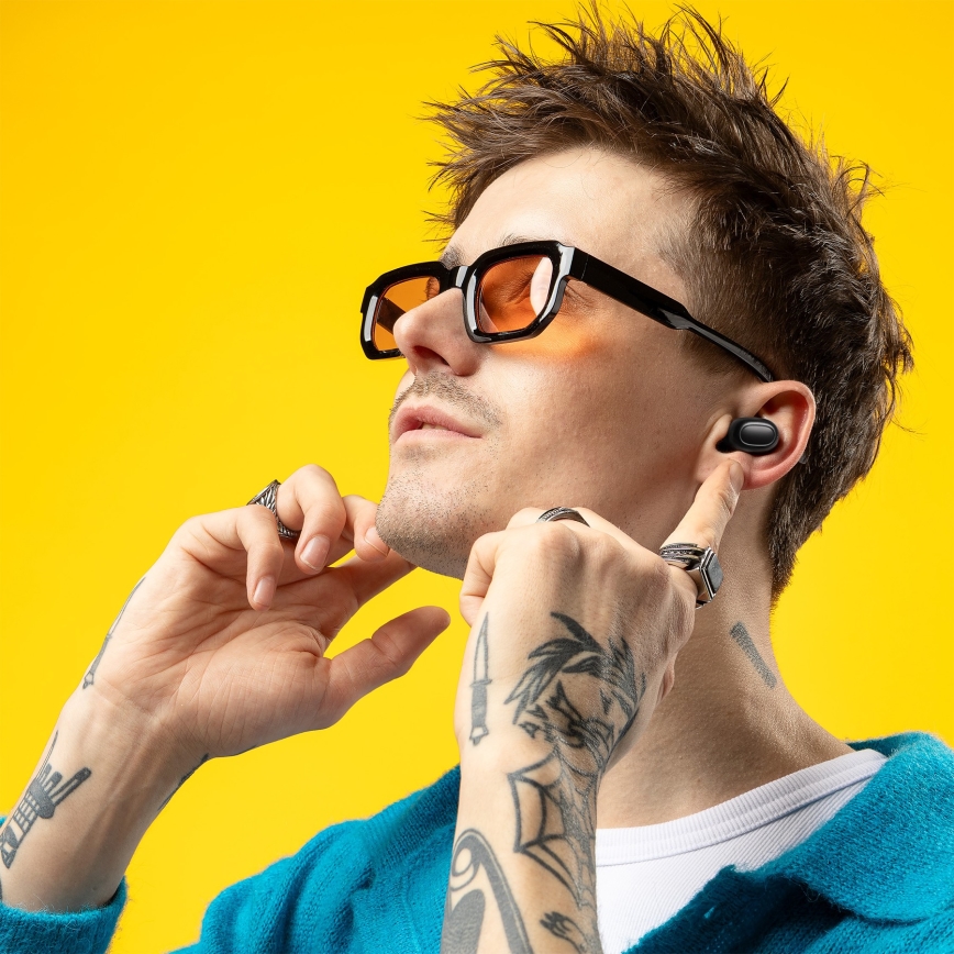 Niceboy HIVE Podsie 4 - Безжични слушалки IP54 черен