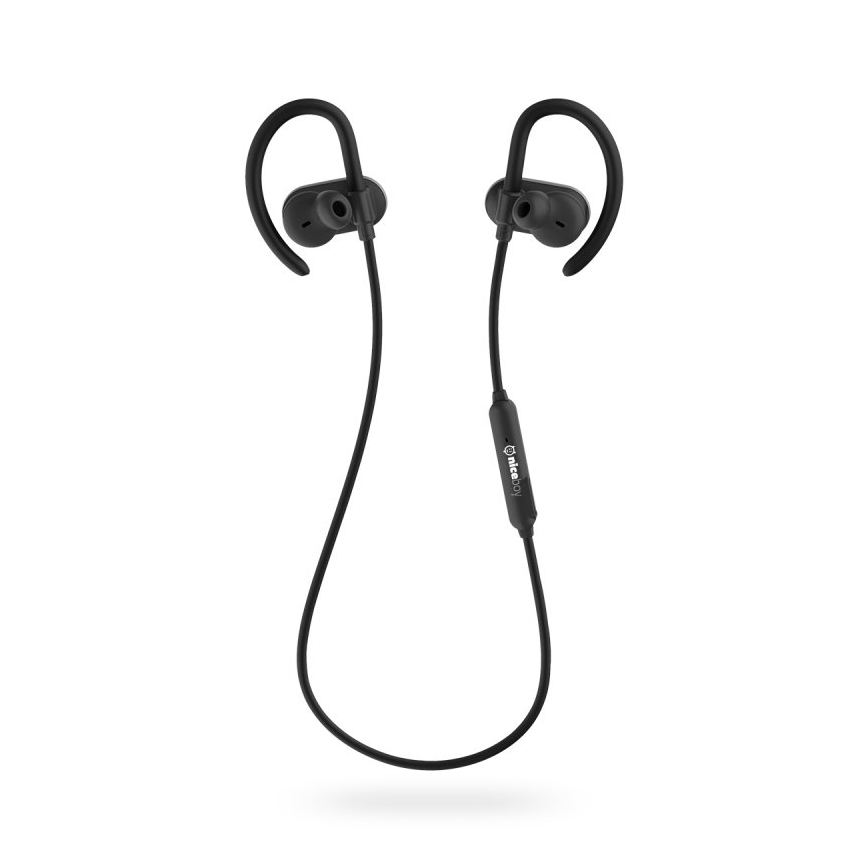 Niceboy HIVE sport 2 - Спортни слушалки с микрофон IPX5 черен