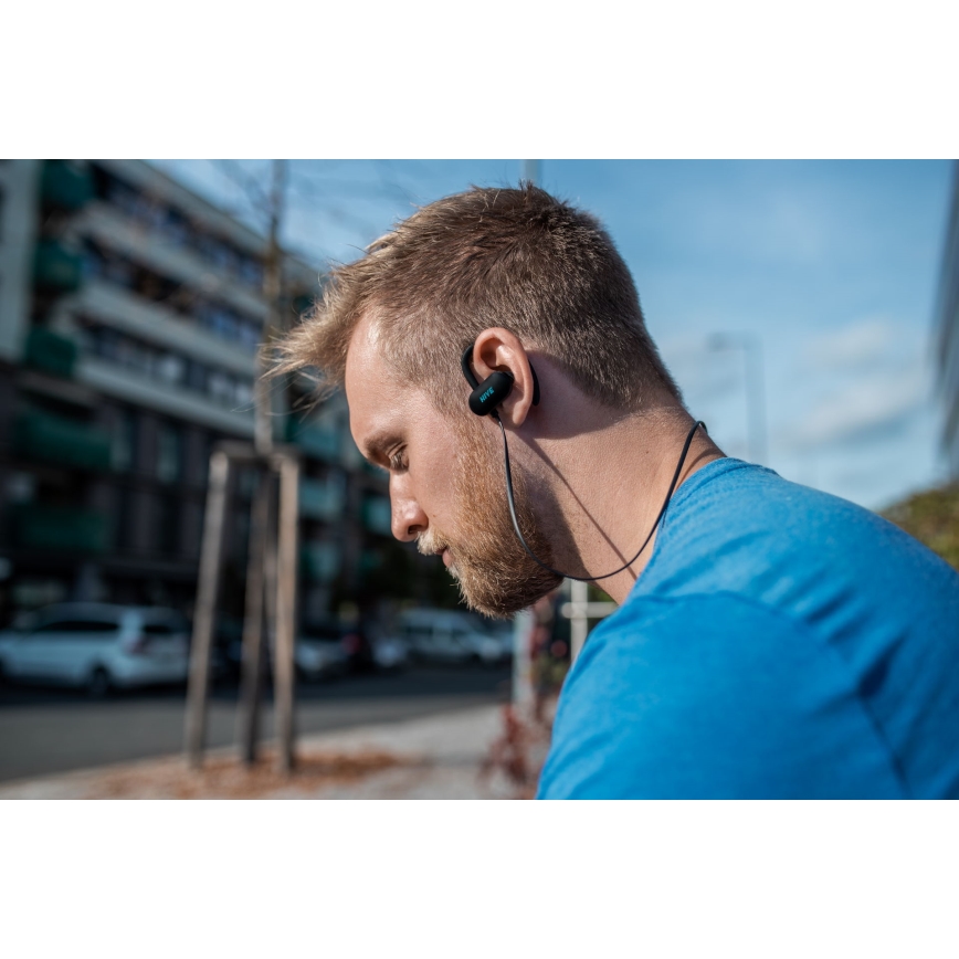 Niceboy HIVE sport 2 - Спортни слушалки с микрофон, IPX5, черни