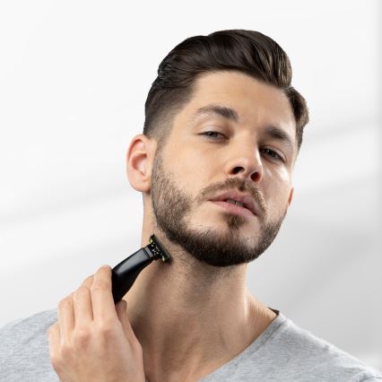 Niceboy ION AirBlade - Тример за брада 5W/5V 800 mAh IPX6 черен