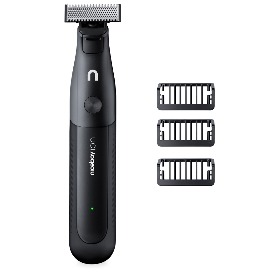 Niceboy ION AirBlade - Тример за брада 5W/5V 800 mAh IPX6 черен