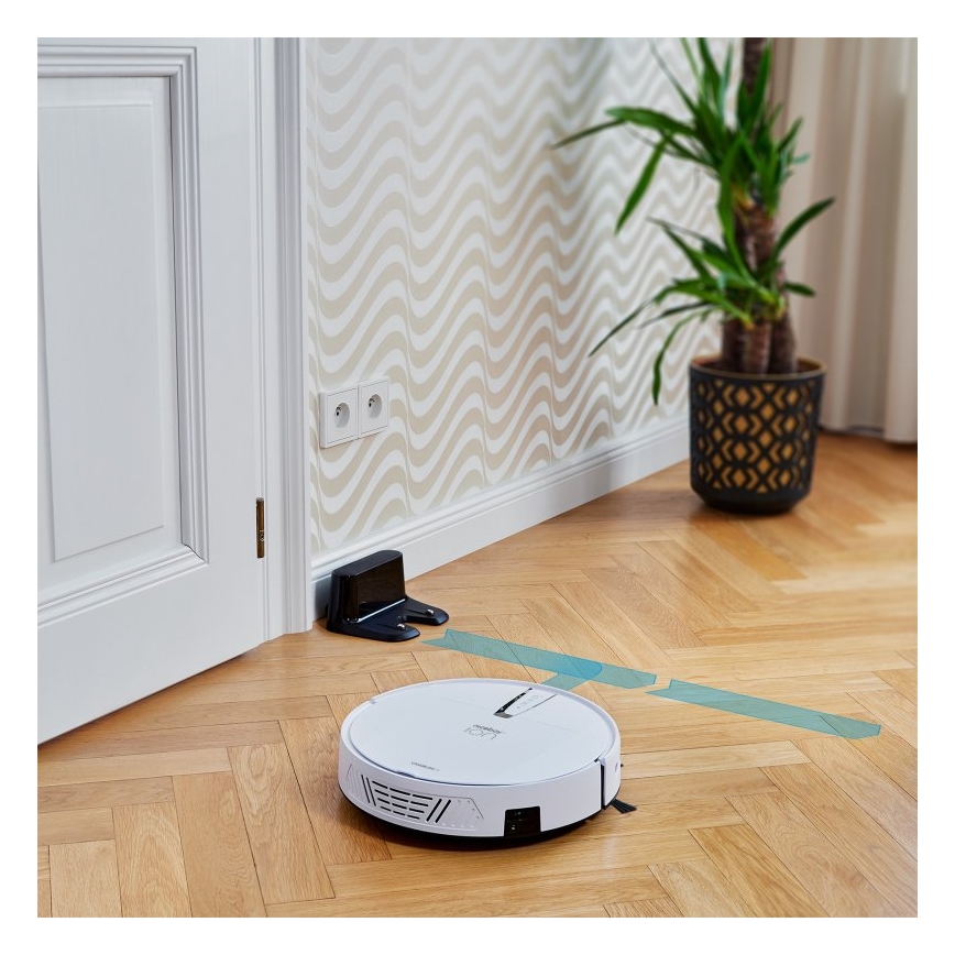Niceboy ION Charles i4 - Интелигентна прахосмукачка робот 2в1 4400 mAh Wi-Fi бял + дистанционно управление