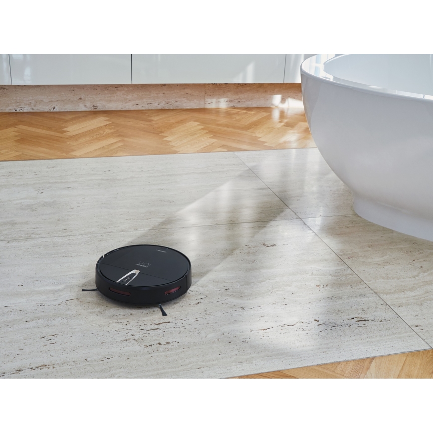Niceboy ION Charles i4 - Интелигентна прахосмукачка робот 2в1 4400 mAh Wi-Fi черен + дистанционно управление