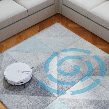 Niceboy ION Charles i4 - Умен роботизиран прахосмукачка 2 в 1 4400 mAh Wi-Fi бял + дистанционно управление