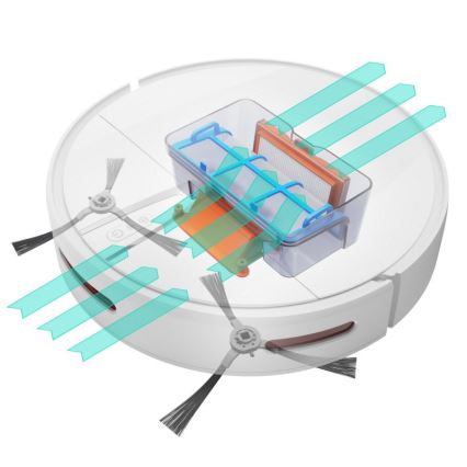 Niceboy ION Charles i4 - Умен роботизиран прахосмукачка 2 в 1 4400 mAh Wi-Fi бял + дистанционно управление