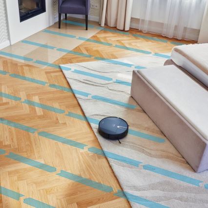 Niceboy ION Charles i4 - Умен роботизиран прахосмукачка 2 в 1 4400 mAh Wi-Fi черен + дистанционно управление