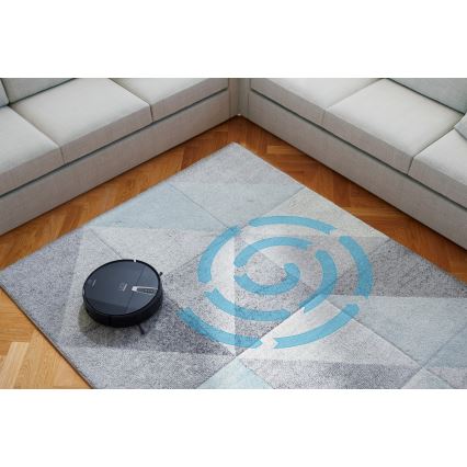 Niceboy ION Charles i4 - Умен роботизиран прахосмукачка 2 в 1 4400 mAh Wi-Fi черен + дистанционно управление