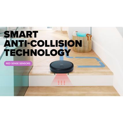 Niceboy ION Charles i6 - Умен роботизиран прахосмукачка 2в1 2600 mAh Wi-Fi черен