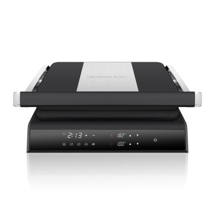 Niceboy ION Grillmaster - Електрически грил 2000W/230V черен/матов хром