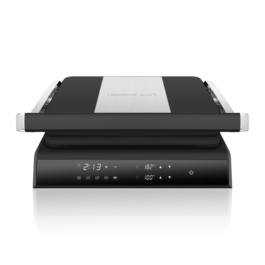 Niceboy ION Grillmaster - Електрически грил 2000W/230V черен/матов хром