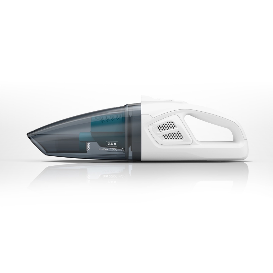 Niceboy ION Hurricane R1 - Акумулаторна ръчна прахосмукачка 50W/2200 mAh бял/син