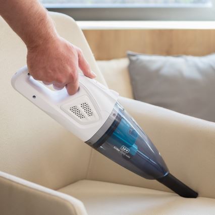 Niceboy ION Hurricane R1 - Преносим акумулаторен прахосмукачка 50W/2200 mAh бял/син