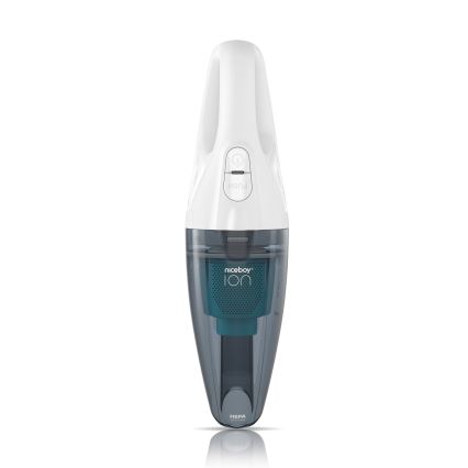 Niceboy ION Hurricane R1 - Преносим акумулаторен прахосмукачка 50W/2200 mAh бял/син